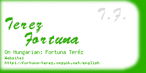 terez fortuna business card